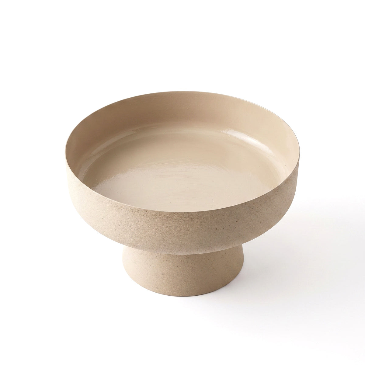 Beige Pedestal Bowl