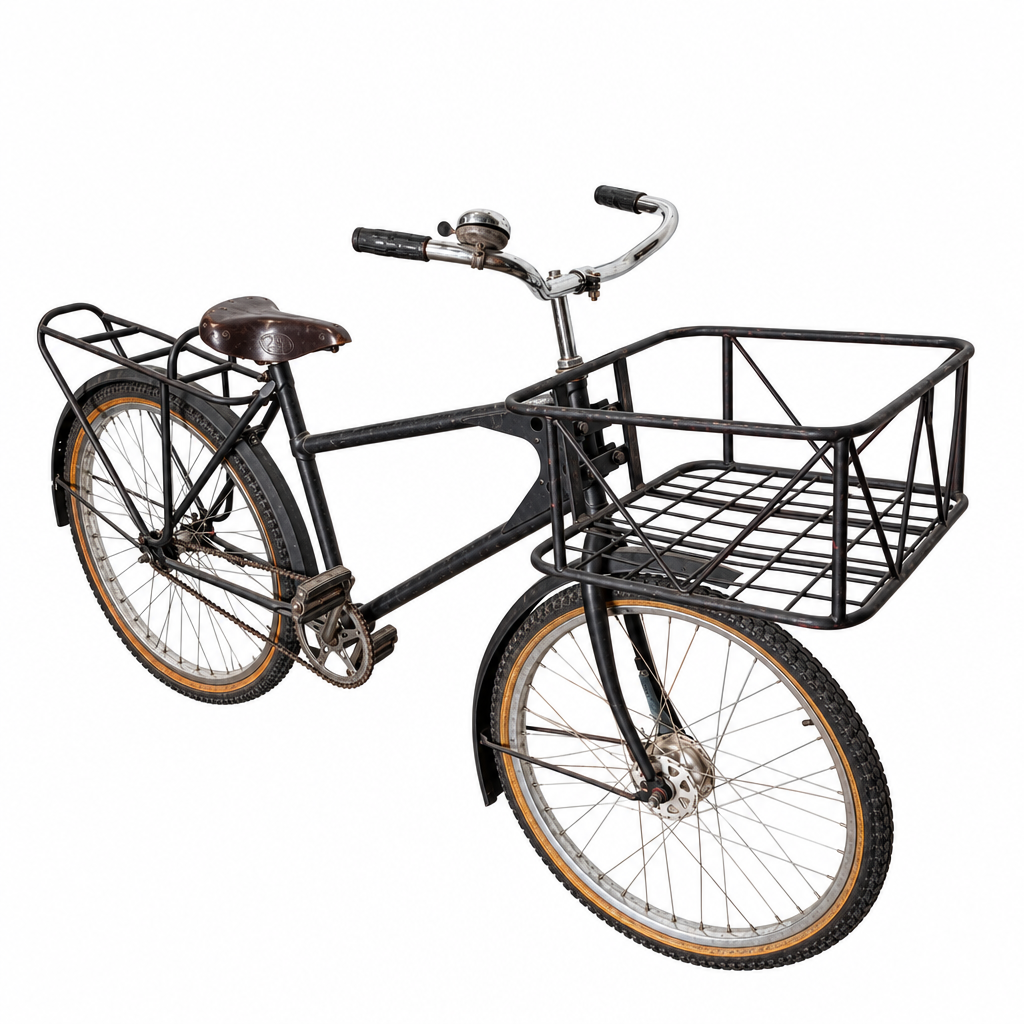 Vintage Black Post Delivery Bike
