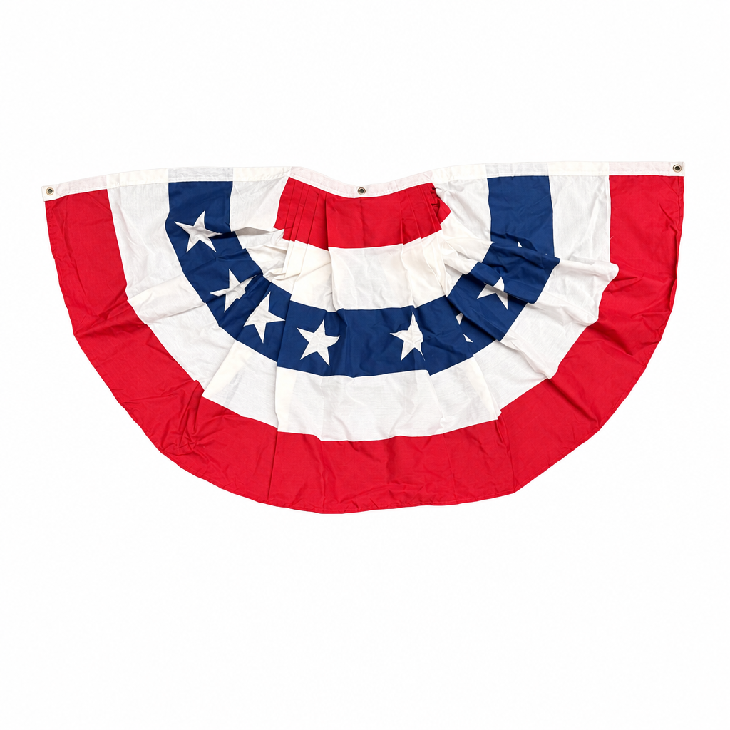 US Pleated Fan Flag (5 Available)