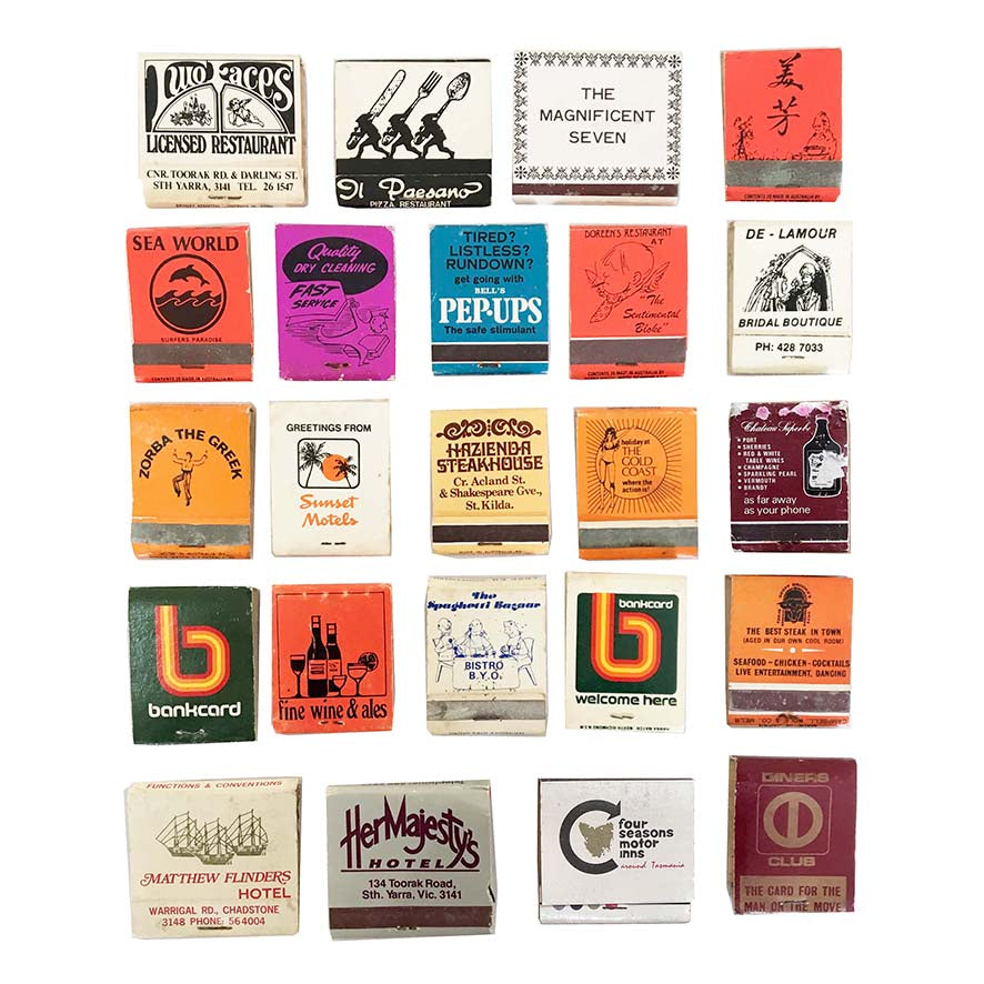 Set of 23 Vintage Matchbooks