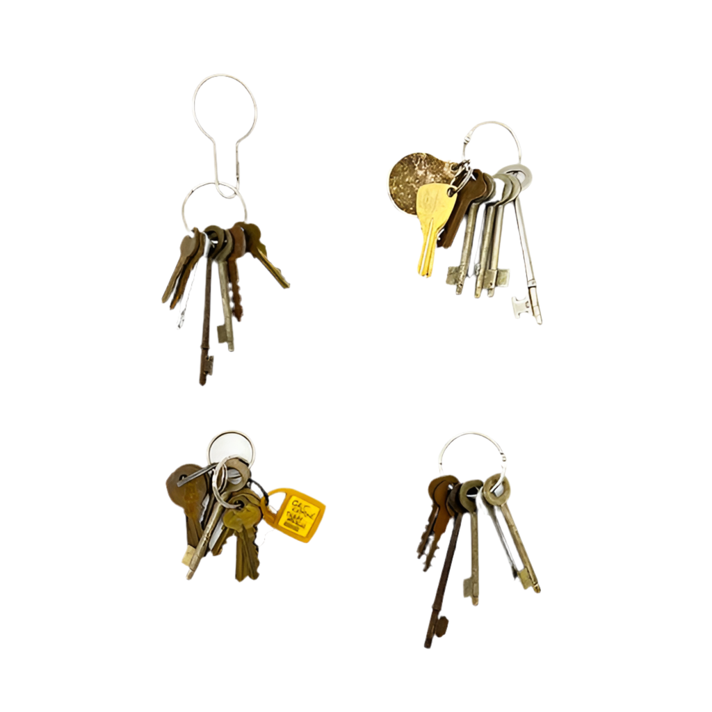 Prison Guard Keys - Set of 4