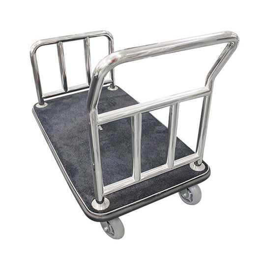 Silver Luggage Trolley