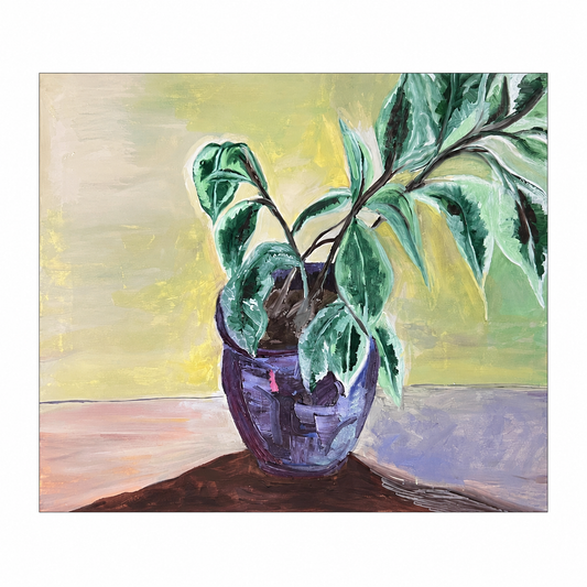 Gabrielle Reiher - Still Life - Blue Potted Plant