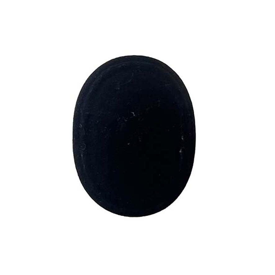 Round Black Velvet Ring Box