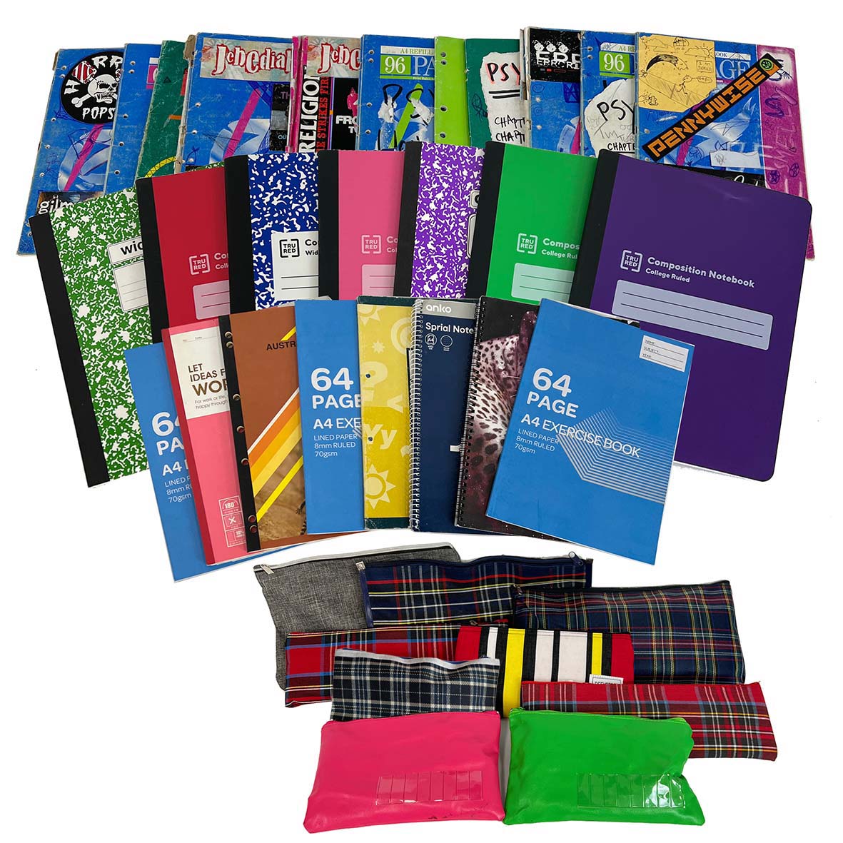 High School Books & Pencil Cases
