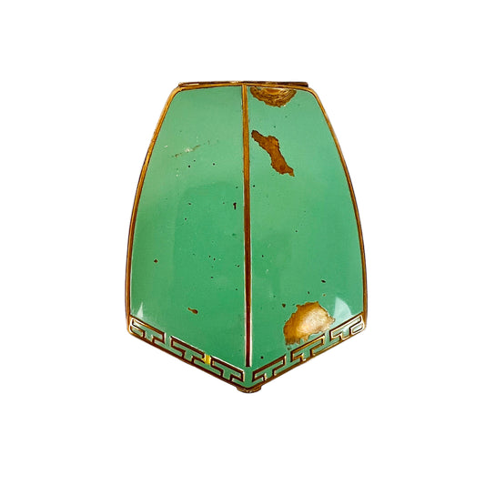 Turquoise & Gold Deco Compact