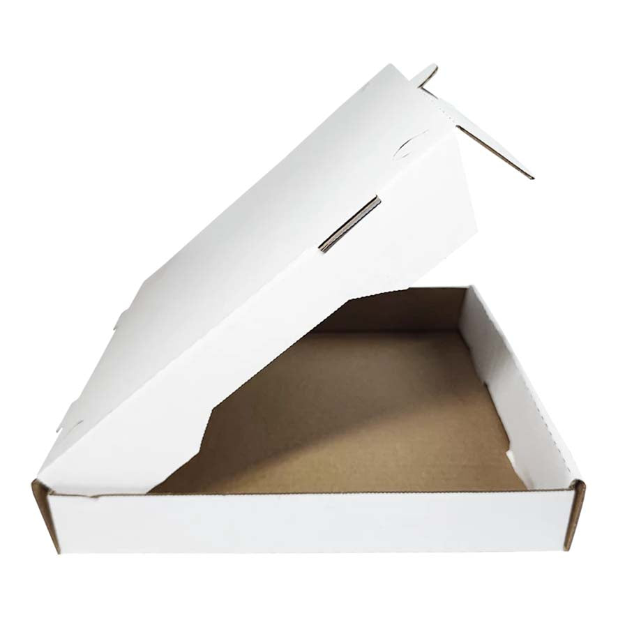 12 inch Plain White/ Kraft Brown Pizza Box (Price is for 5)
