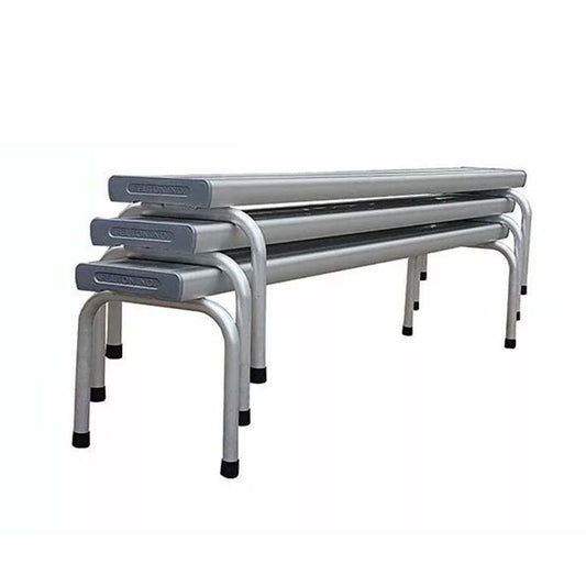 Silver Aluminium Bench Seats (3 available)