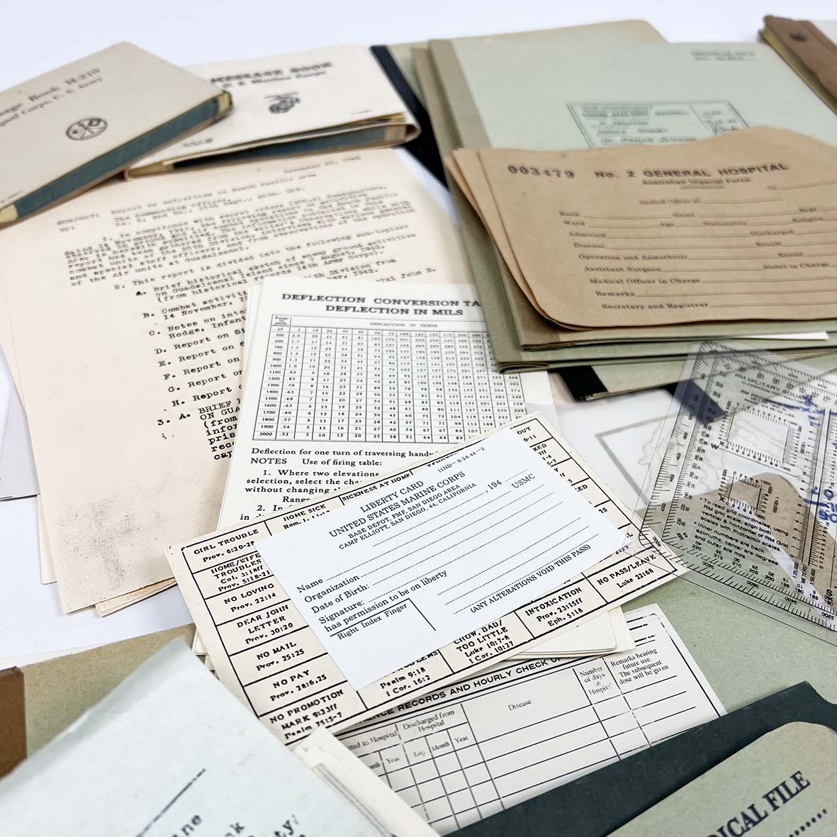 War Related Paperwork Lot - Mixed