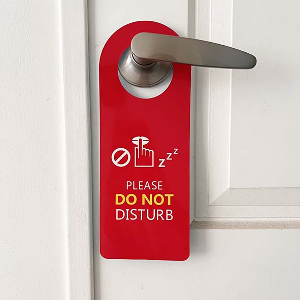 Hotel Door Sign