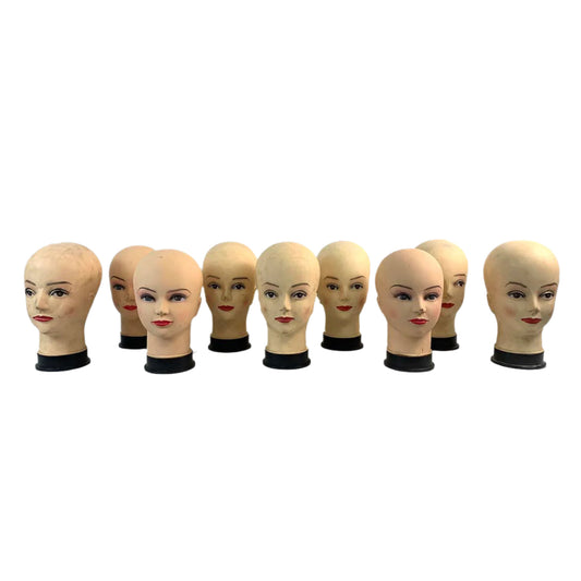 Mannequin Heads (Set of 9)