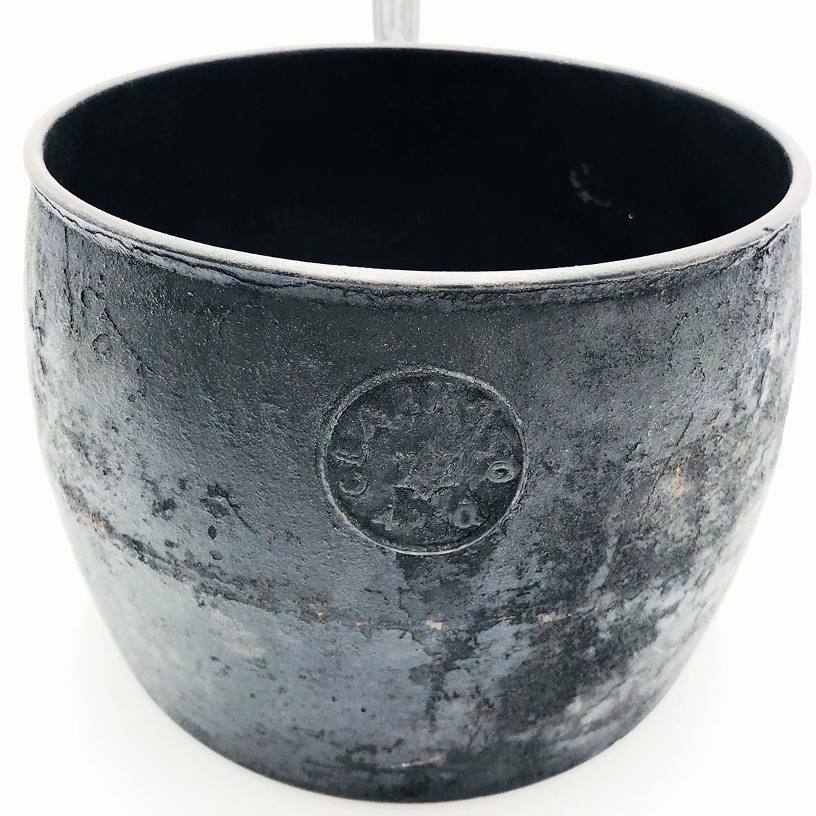 Black Wrought Iron Pot