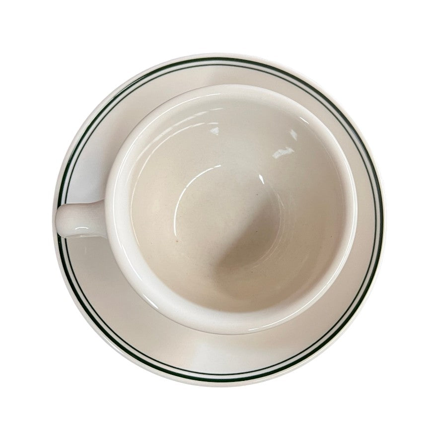 Vintage Style Green Lined Crockery Sets