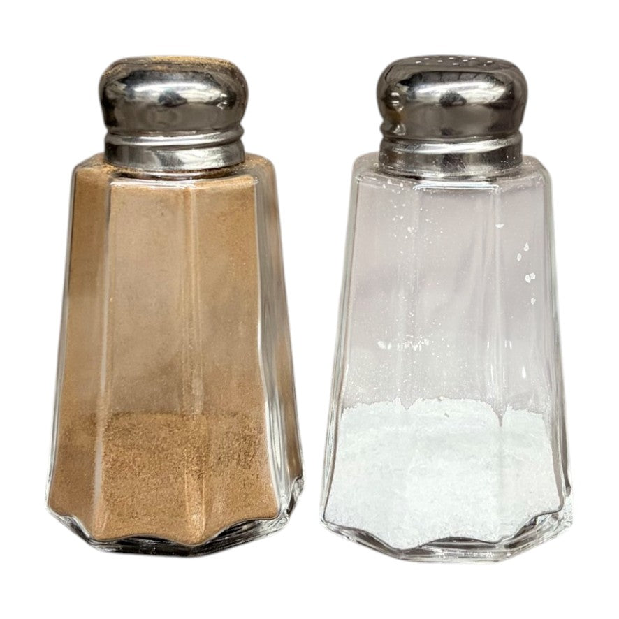 Glass Salt & Pepper Shakers - Set of 2 (18 Available)