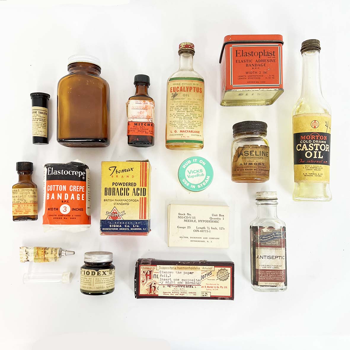 Vintage Medical Cabinet Dressings/ Props #4