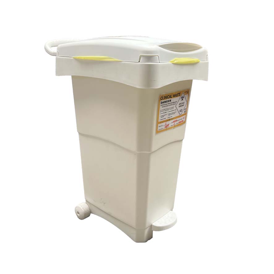 White Clinical Waste Disposal Bin