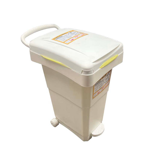 White Clinical Waste Disposal Bin
