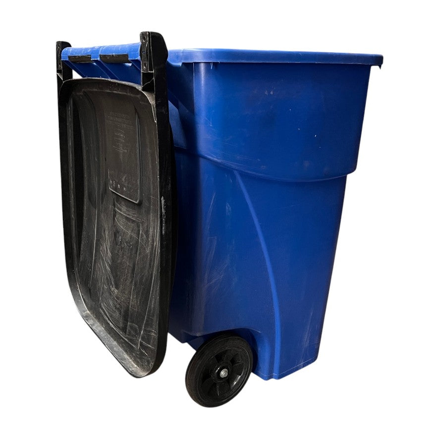 US Style Residential Roadsie Recycling Bin - Blue (2 Avaialble)