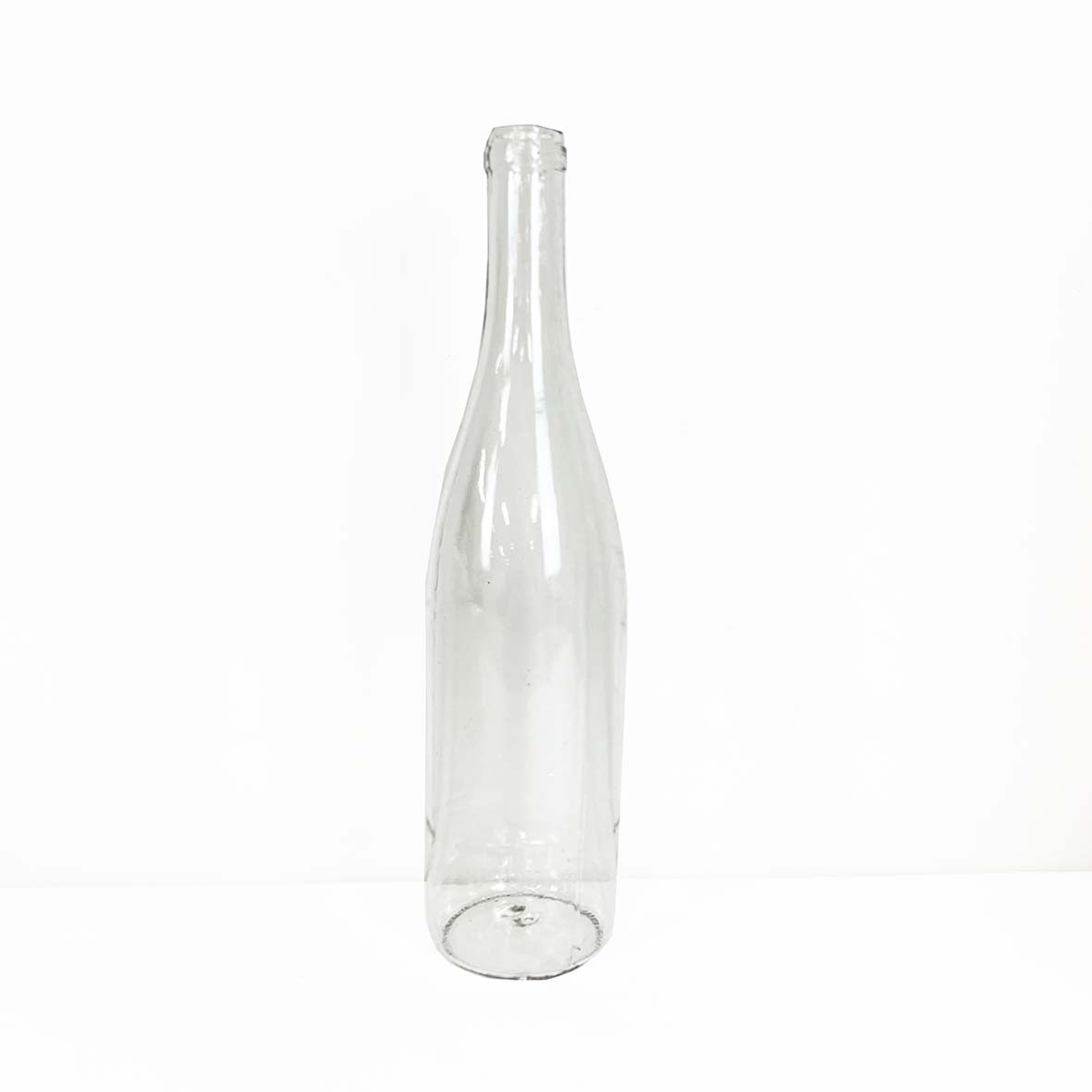 Breakaway Glass Wine Bottle - Burgandy Style - (Green & Clear)