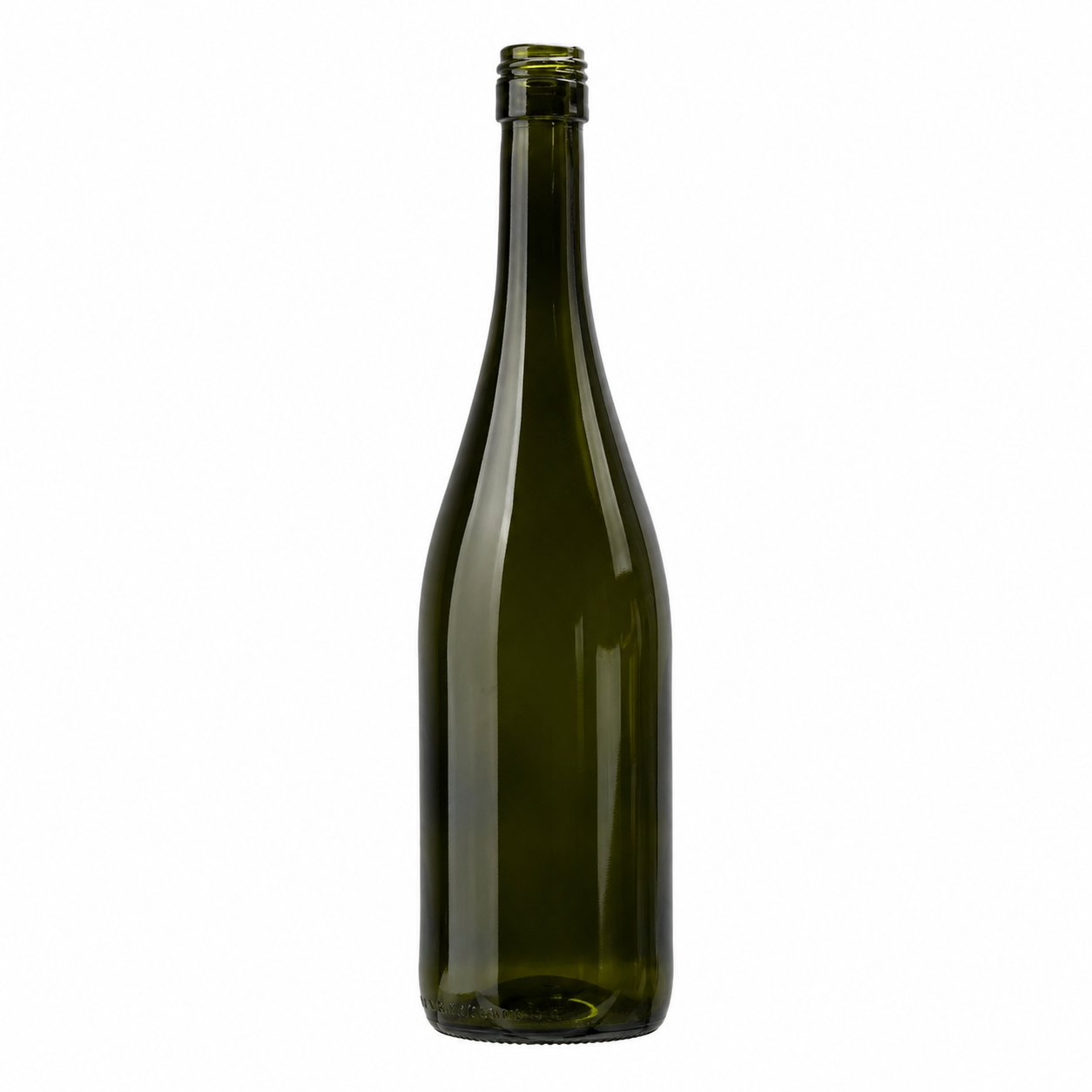 Breakaway Glass Wine Bottle - Burgandy Style - (Green & Clear)