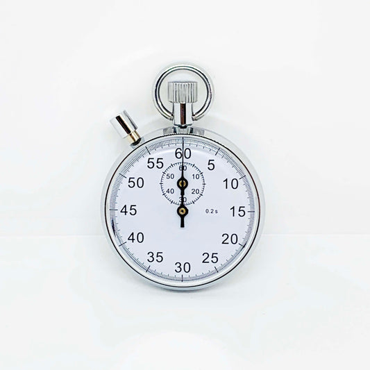 Silver Mechanical Stopwatch