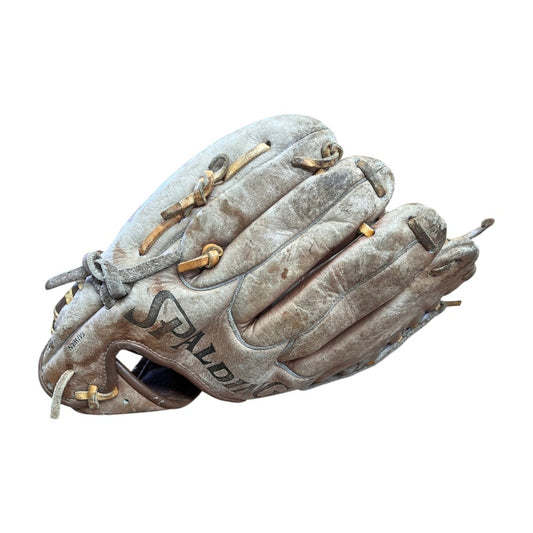 "Spalding" Baseball Mitt & Ball