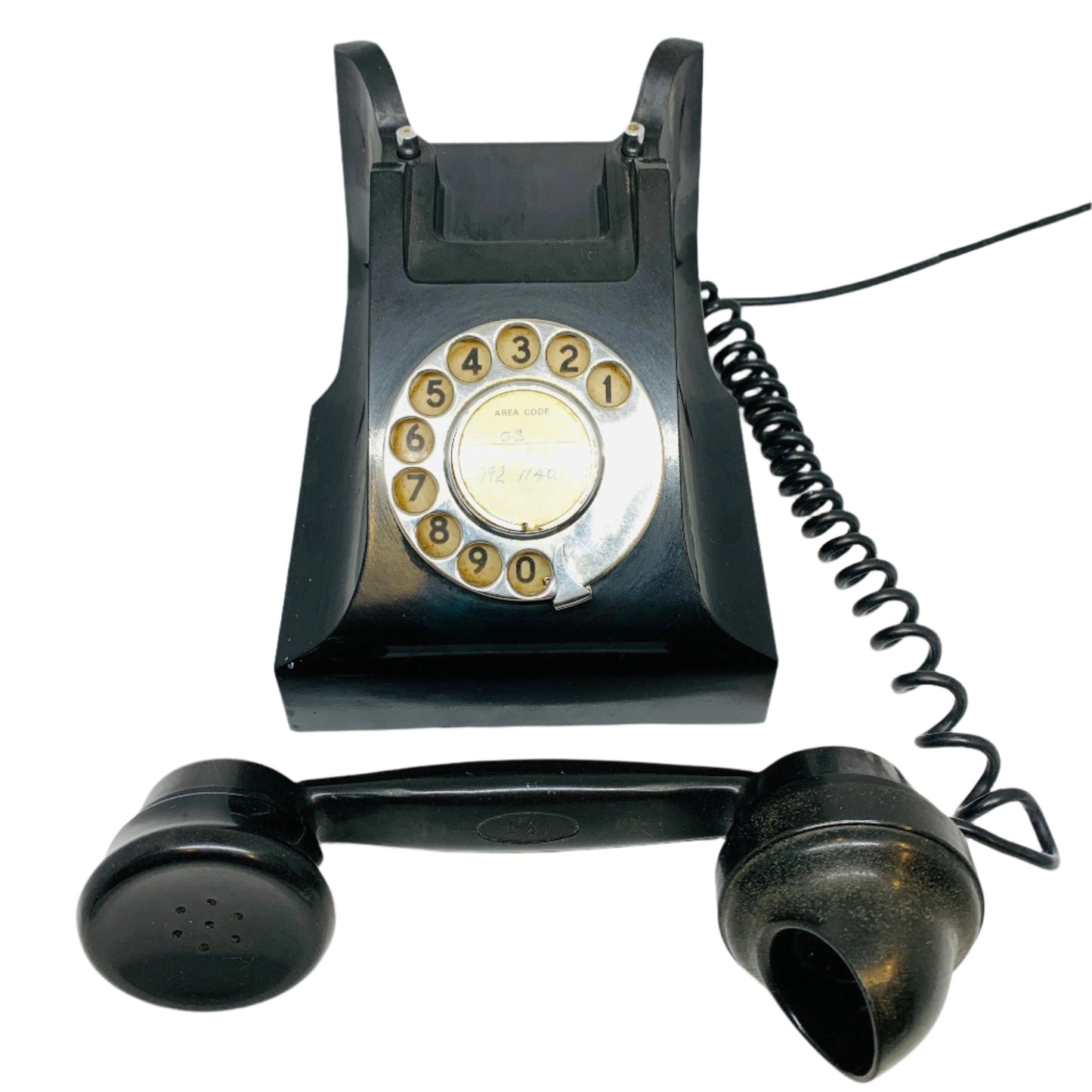 Black Vintage Bakelite Phone