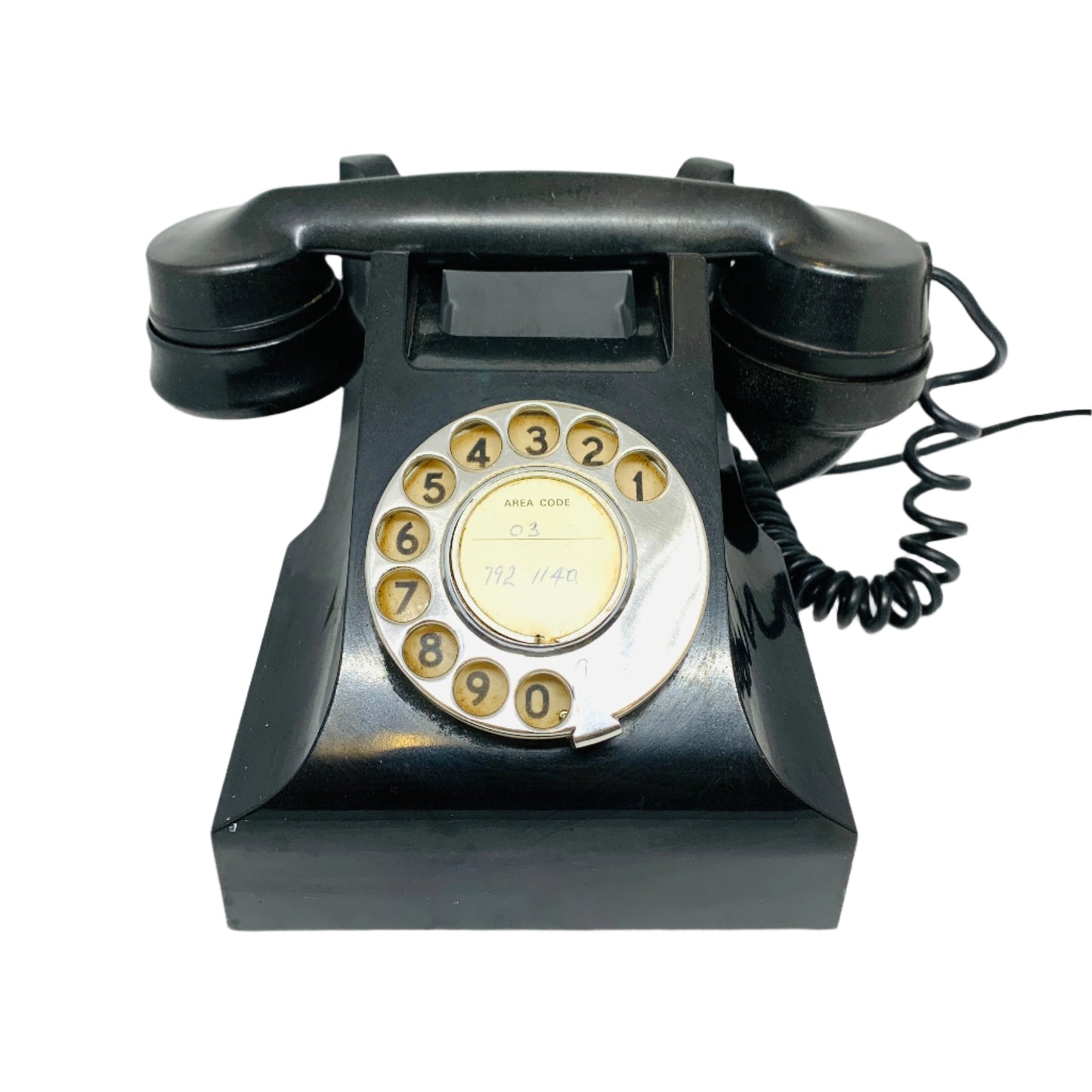 Black Vintage Bakelite Phone