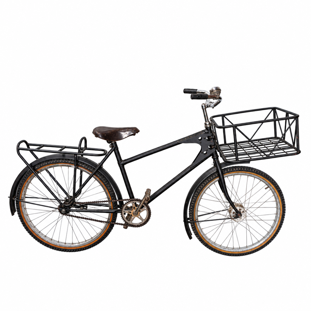 Vintage Black Post Delivery Bike