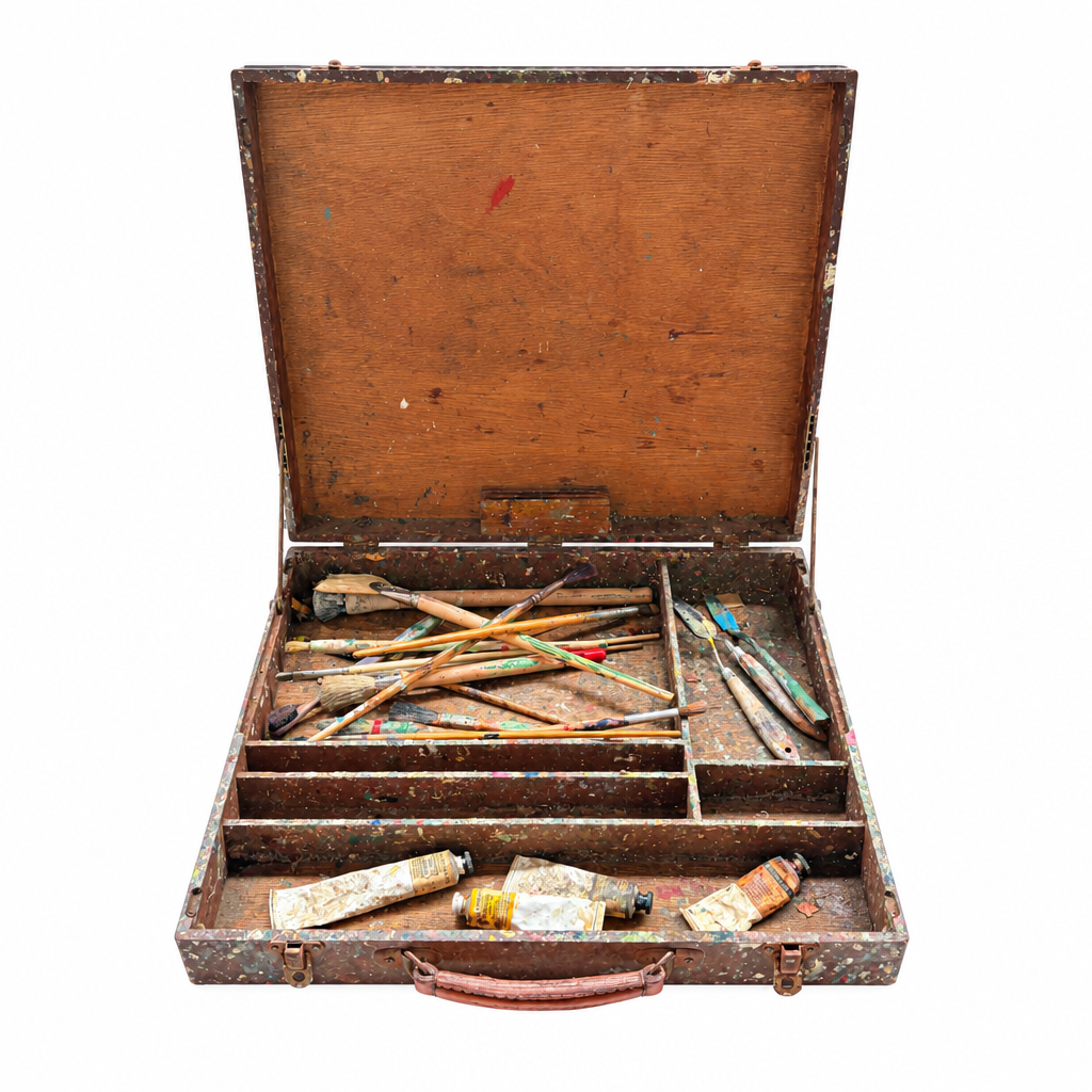 Artists Painting Set in Pochade Box