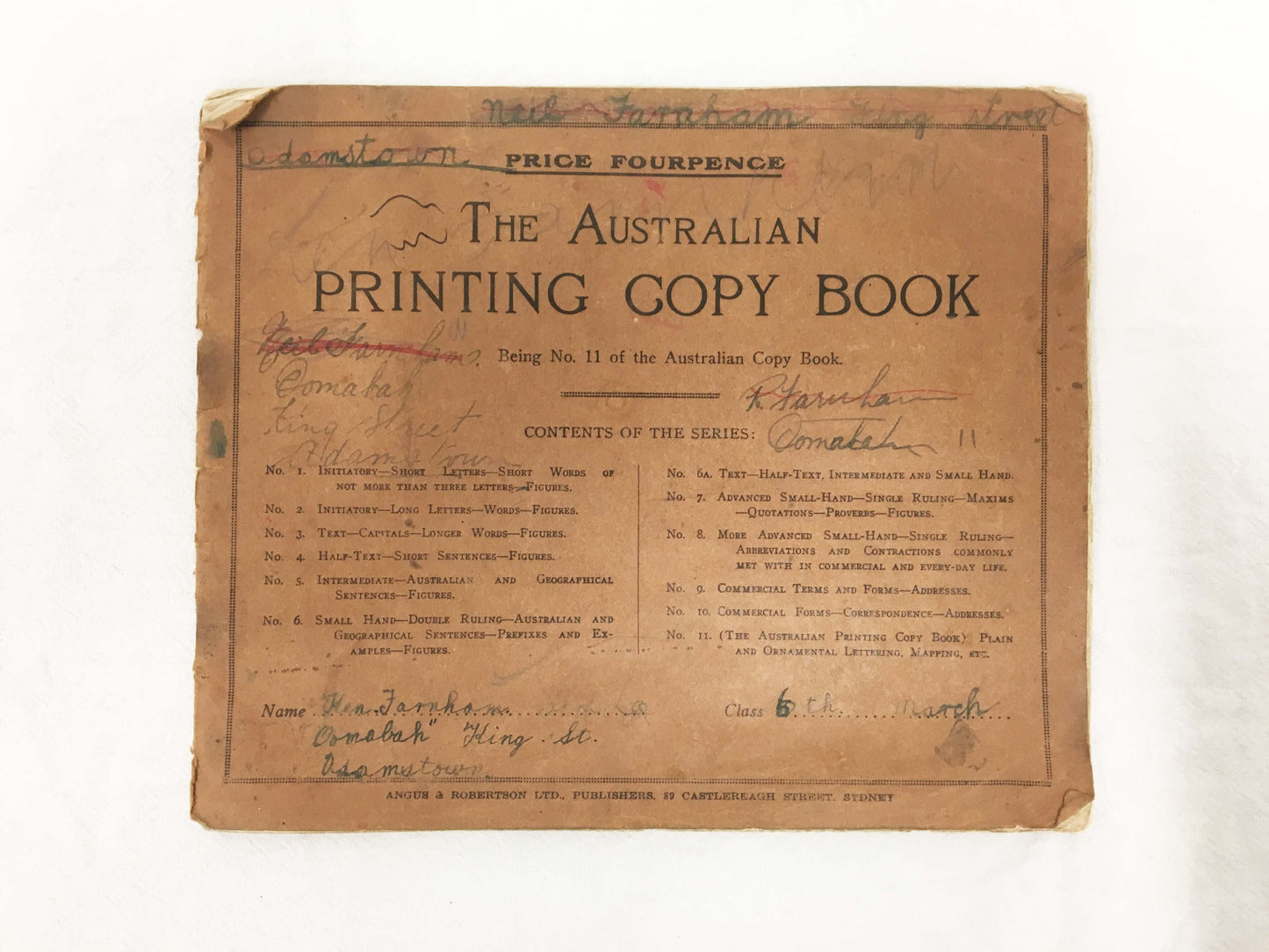 Australian Printing Copy Book