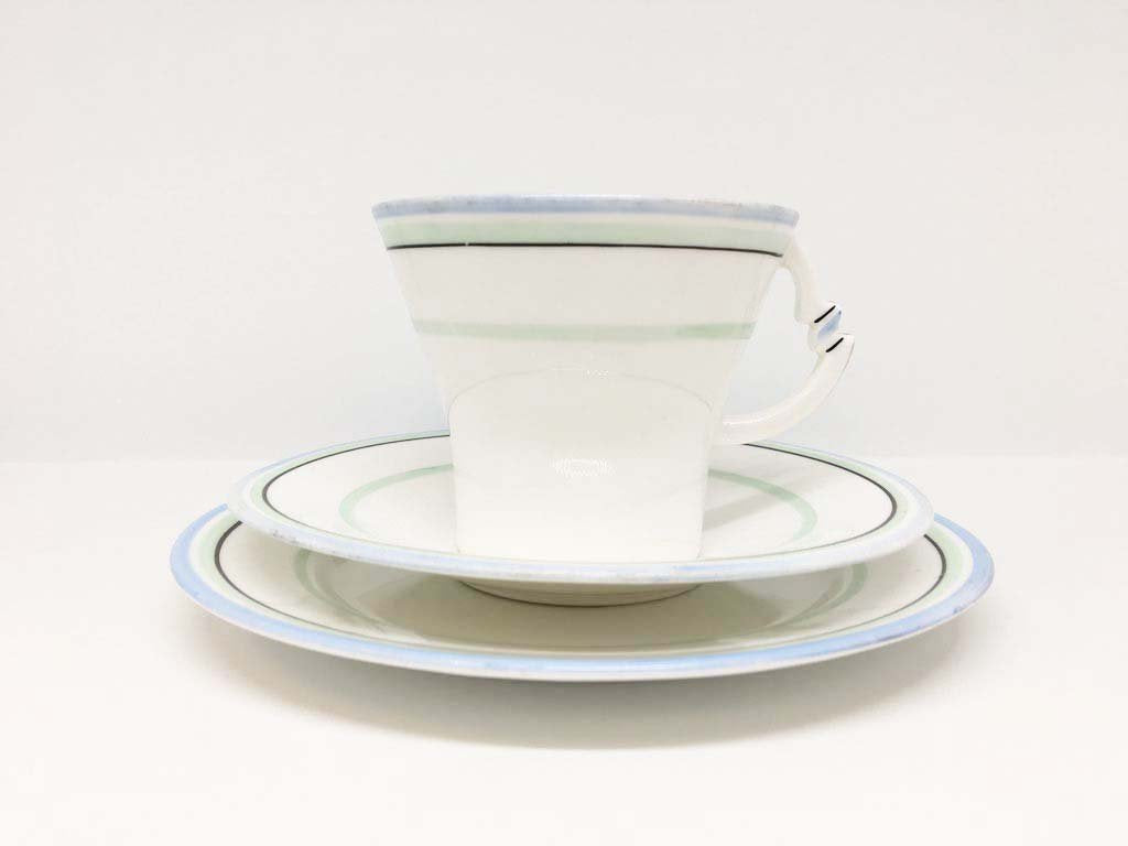 Art Deco Teacup Trio Set