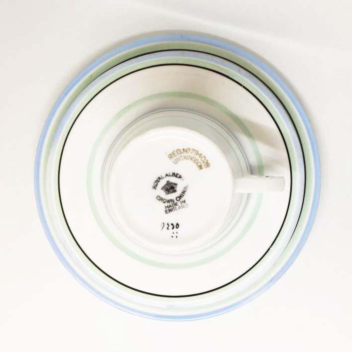 Art Deco Teacup Trio Set