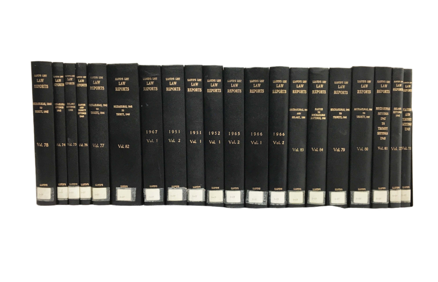 Lloyd's List Law Reports - Hired as a Set of 20