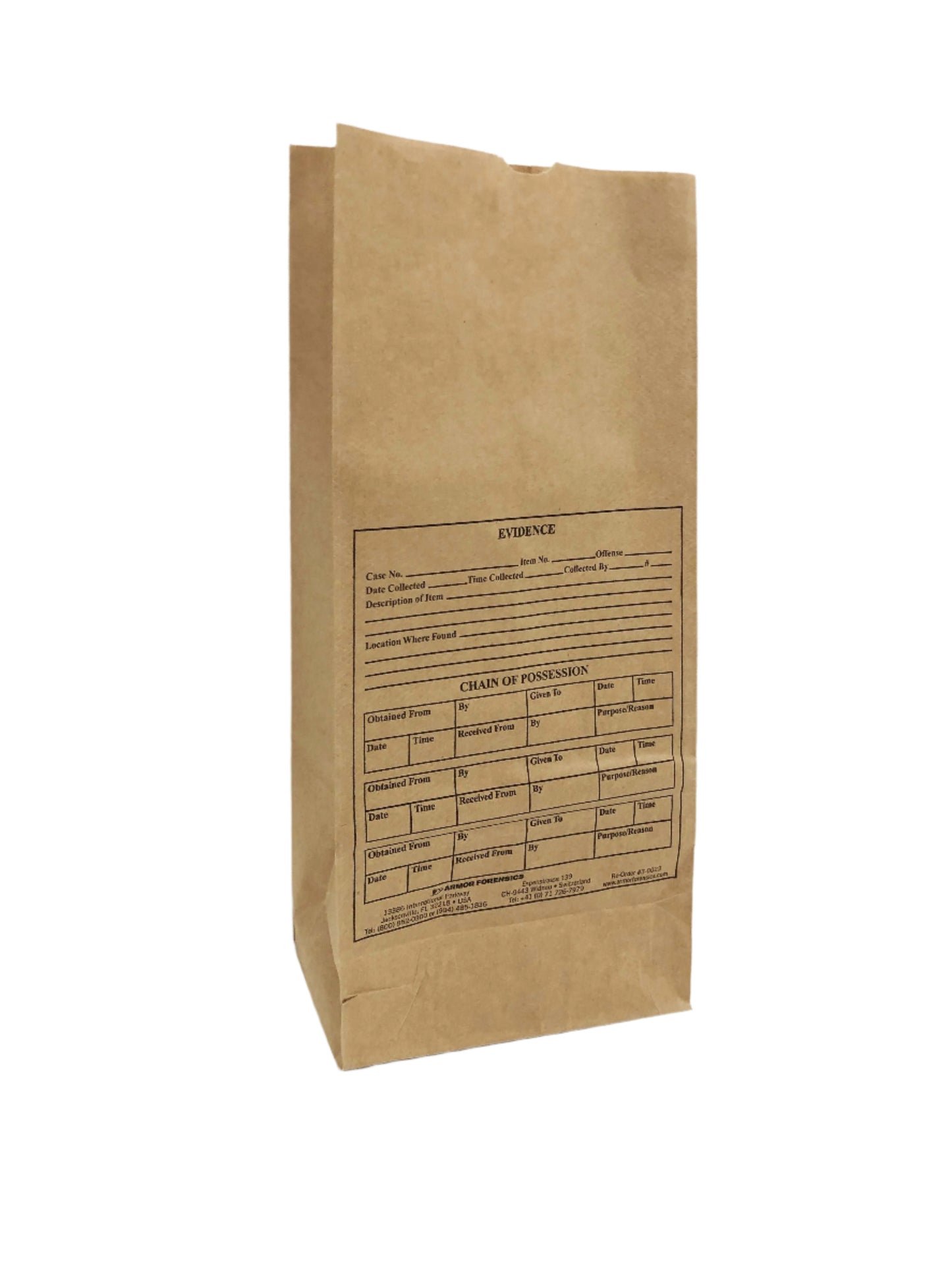 Paper Evidence Bags (Various Sizes) - Price is for 5