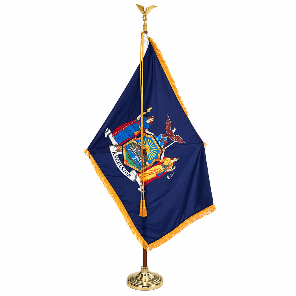 Indoor Flag Pole Set (Includes 4 Flags)