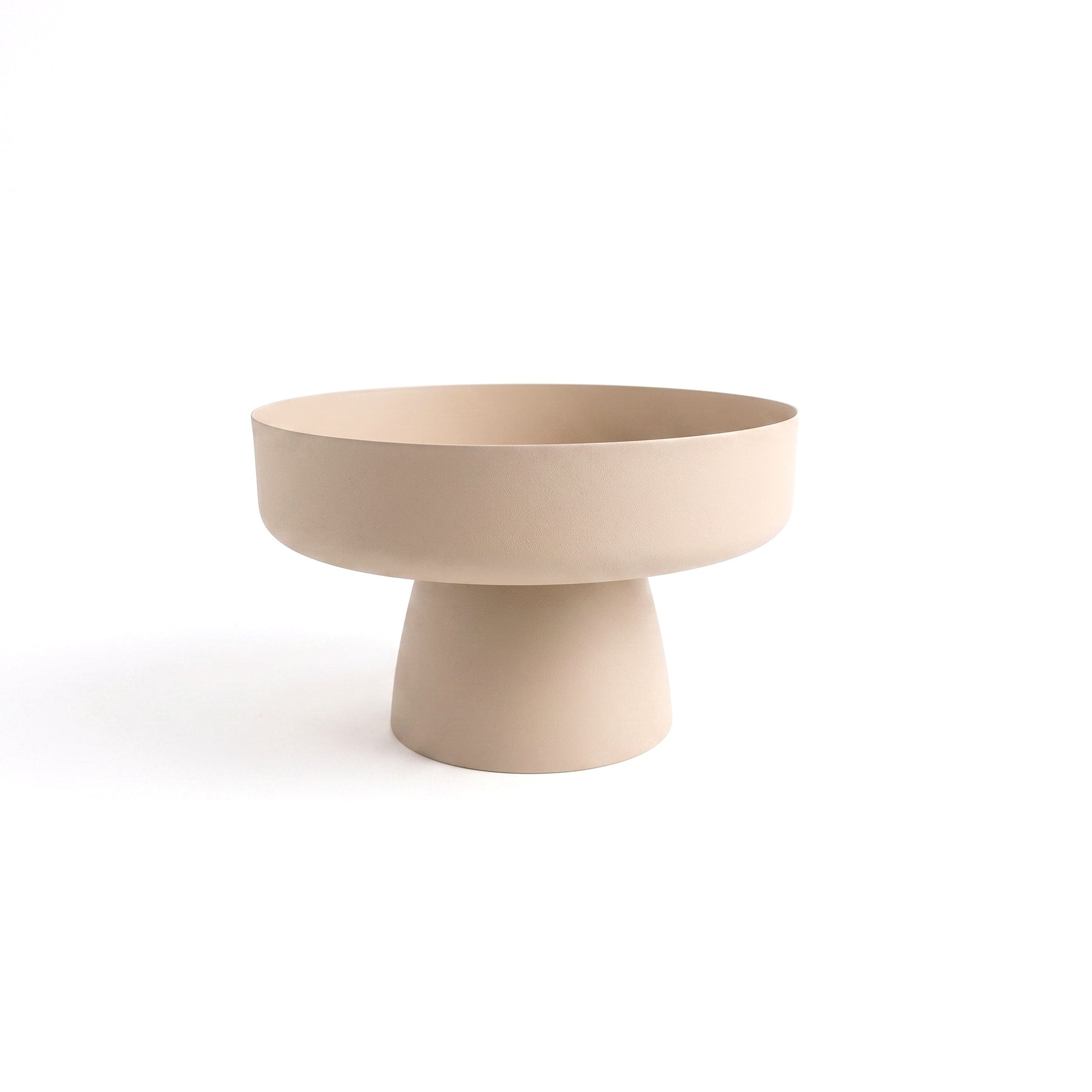 Beige Pedestal Bowl