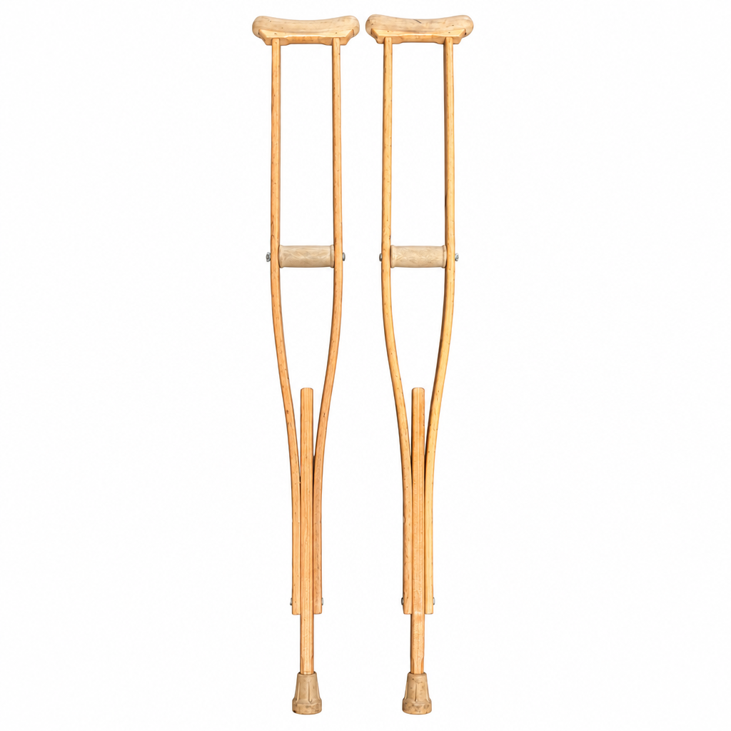 Wooden Underarm Crutches