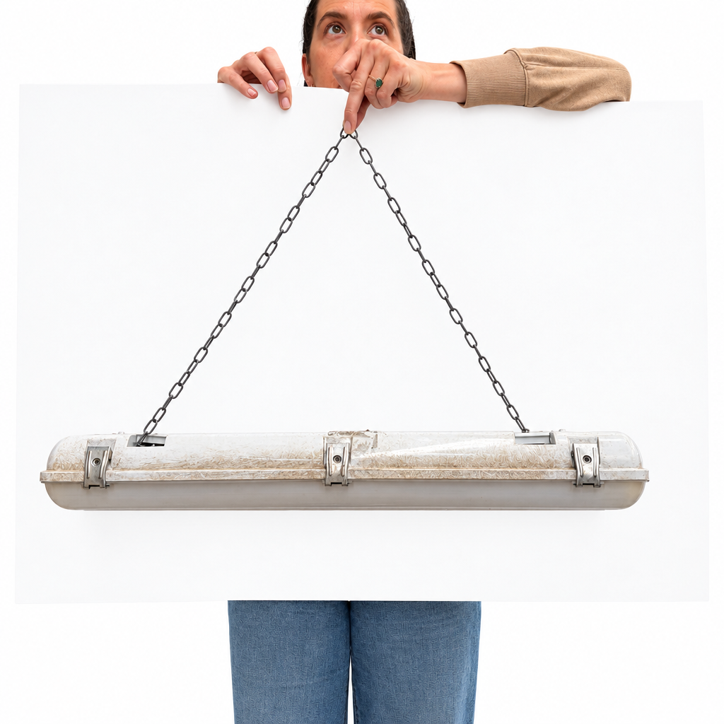 Batten Lighting Casing with Chain (2 Available)