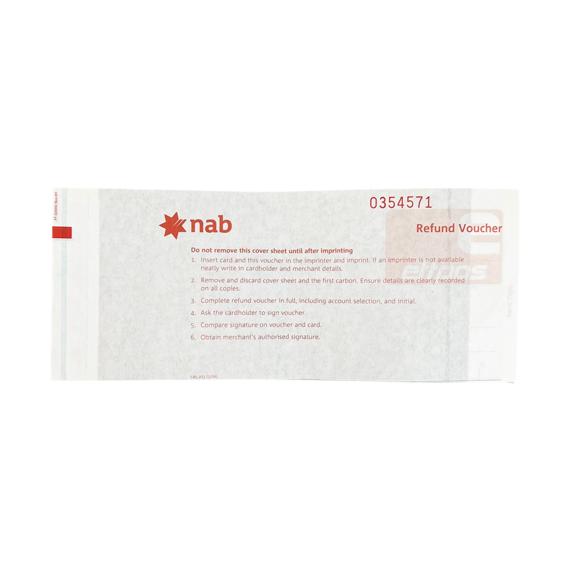 Merchant Credit Card Imprinter - Expendables