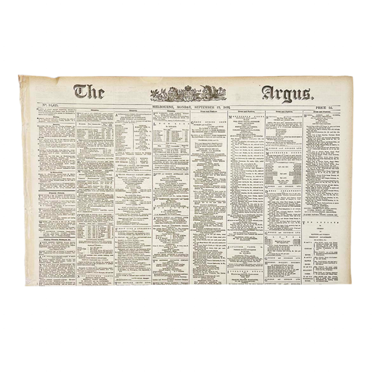 The Argus Newspaper - 1892