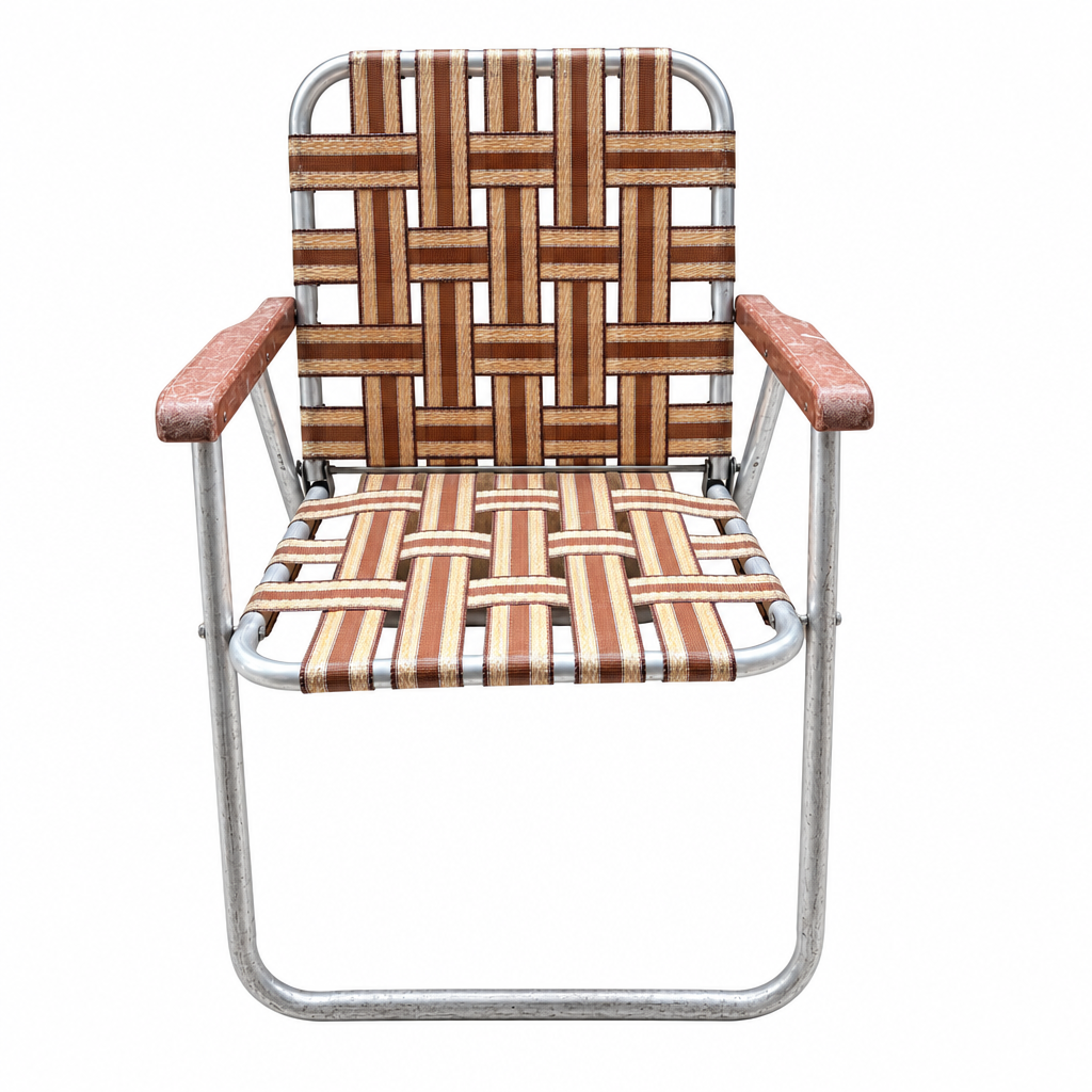 Vintage Aluminium Webbing Folding Chair