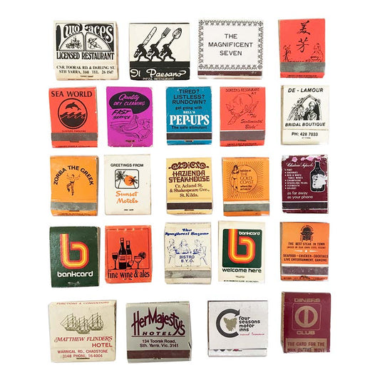Set of 23 Vintage Matchbooks