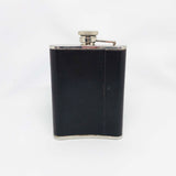 Brown Leather Wrapped Hip Flask