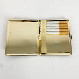 Brown Leather and Gold Cigarette Case (New)