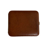 Brown Leather and Gold Cigarette Case (New)