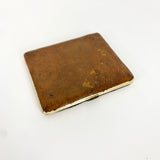 Brown Leather and Gold Cigarette Case (New)