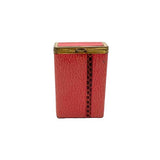 Pink Leather & Gold Cigarette Case