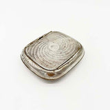 Tobacco Tin - Silver Round & Hinged