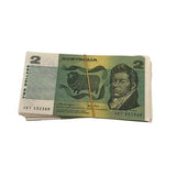 Prop Australian $2 Paper Notes (60s - 80's)